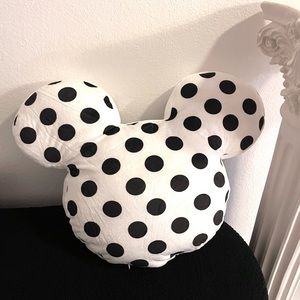 Mickey Mouse Head Pillow- white